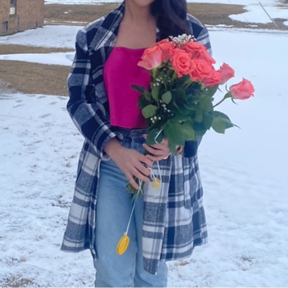 Plaid trench coat - Picture 1 of 10